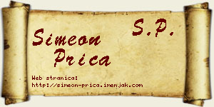 Simeon Prica vizit kartica